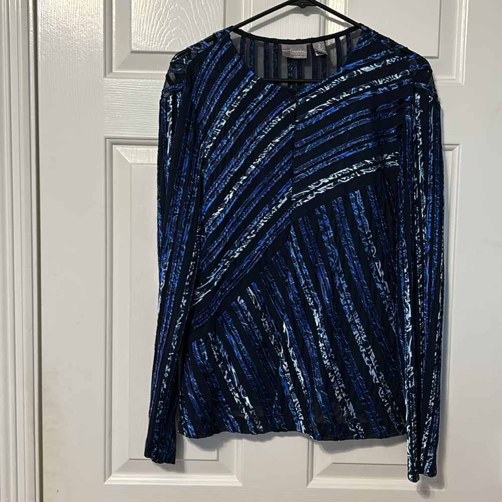 traveler's collection by Chico's Blue Jacket Plus Size 2